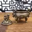 JCSYFAC Vintage Hợp Kim Hương Đốt Sti Giá Đỡ Ba Chân Rỗng Ra Mini Gỗ Đàn Hương Đốt Trà Lễ Trang Trí Nhà Mới