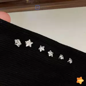 1 Cặp Bông Tai Pha Lê Ngôi Sao Hợp Thời Trang Bông Tai Zircon Thẩm Mỹ Phong Cách Hàn Quốc Dành Cho Nữ Bé Gái Trang Sức Khuyên Tai Thời Trang Mới