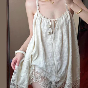 Bộ đồ ngủ ren nữ chất lượng cao VN, phong cách hoàng gia, gợi cảm, thích hợp cho mùa hè, cỡ lớn, bộ đồ ngủ nữ.
