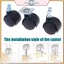 POWER 1 Cặp 1 Inch Bánh Xe Đa Năng Xoay Bánh Xe Con Lăn Nội Thất Ghế Văn Phòng Caster Có Phanh Cho Phụ Kiện Hành Lý.