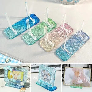 2 / 5 Chiếc Mới Gradient Sóng Acrylic Màn Hình Đứng Để Bàn Huy Hiệu Đồng Xu Đứng