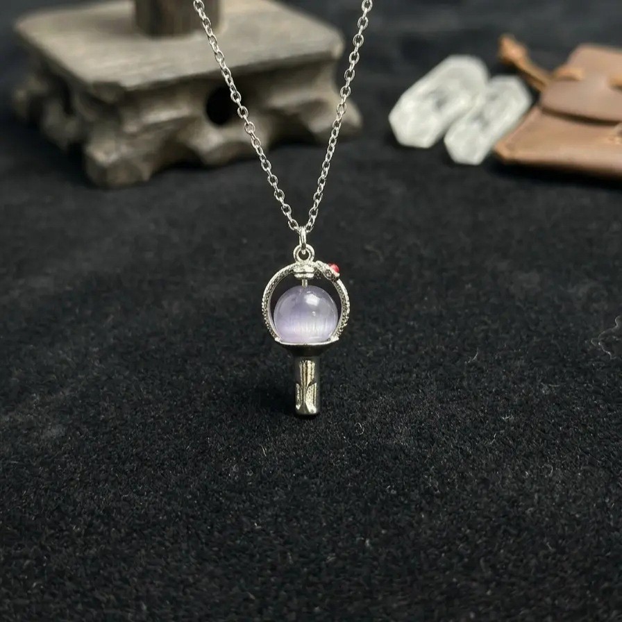Kpop Thần Tượng BTS Vòng Cổ Quân Đội Bom Pha Lê Tím Quyến Rũ Choker Quạt Hỗ Trợ Trang Sức Phụ Kiện Thời Trang