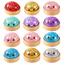 8.5cm Sáng Bóng Lấp Lánh Hạt Chảy Baozi Squishy Đồ Chơi Với Mini Hấp Hộp Mêsia Thị Giác Xúc Giác Kép Giảm Căng Thẳng Bóp Đồ Chơi