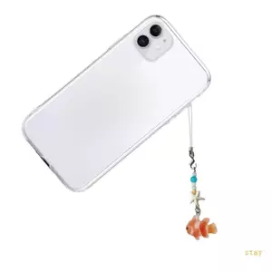 Ở Cá Đính Hạt Sao Biển Điện Thoại Quyến Rũ Handmade Điện Thoại Mặt Dây Chuyền Hợp Kim Acrylic Phụ Kiện
