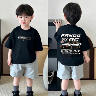 (Từ 1-12 tuổi) Áo thun ngắn tay cho trẻ em, 100% cotton, chủ đề xe đua AE86 JDM, phong cách Hàn Quốc.