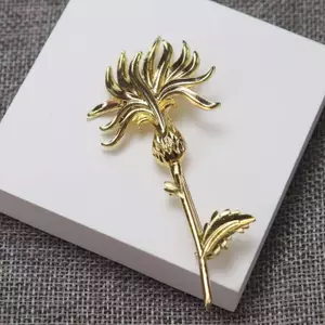 Trâm cài hoa kế cổ điển dành cho nữ Unisex Cây cỏ kim loại 2 màu Đảng Trâm cài thông thường Quà tặng mới