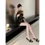 Mới Trung Quốc Retro Hoa Dây Đầm Nữ Mùa Hè Phong Cách Mới Pure Desire Hot Girl Ren Kem Chống Nắng Khăn Choàng Hai Mảnh Bộ