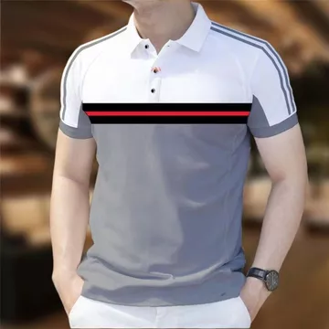Áo Polo Mùa Hè Nam Sọc Nam Polo Áo Thoáng Khí Khô Phù Hợp Với Nam Polo Áo Nhân Quả Quần Áo Nam Thời Trang Tay Ngắn Áo Sơ Mi Polo Cho Nam Khô Phù Hợp Với Nepal Cricket Jersey