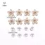 16 Chiếc Giày Thời Trang Quyến Rũ Bộ Phụ Kiện Lỗ Khóa Giày Mùa Hè Ngọc Trai Dễ Thương Daisies 3D Trang Trí Giày [Mina]