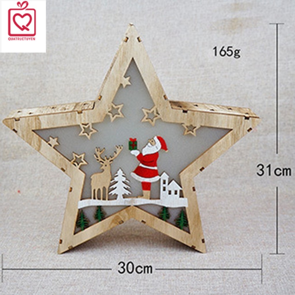 Quà noel Hộp đèn giáng sinh hình ngôi sao - quà tặng trang trí giáng sinh