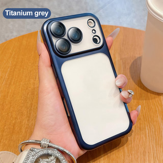 Ốp Điện Thoại Trong Suốt Mờ Mới Cho iPhone 17 Pro 14 16 15 13 11 12 Pro Max Khung Mạ Không Khí Bảo Vệ Camera Vỏ Chống Sốc