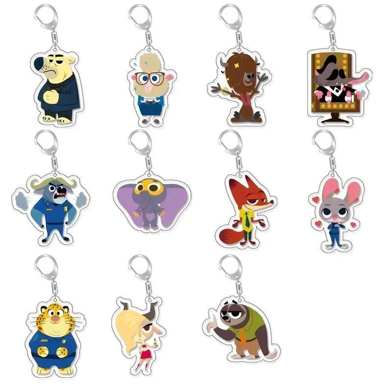 Anime Movie Zootropolis Judith Nick Flash Cosplay Keychain Zootopia ...