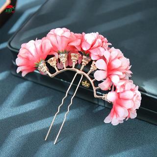 Kẹp tóc handmade lụa hoa, phù hợp cho tiệc cưới và váy dạ hội