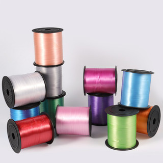 250 Sân Màu Trơn Bóng Ruy Băng Thắt Lưng Bóng Phụ Kiện Trang Trí Đám Cưới Cung Cấp Dây Buộc Bóng Ruy Băng Ngày Lễ Kỷ Niệm
