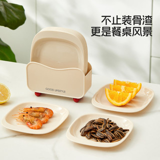 Khay khạc nhổ xương / khay nhổ xương bàn ăn / khay đựng rác / khay đựng đồ ăn nhẹ bằng nhựa sang trọng / khay đựng trái cây và rau củ.
