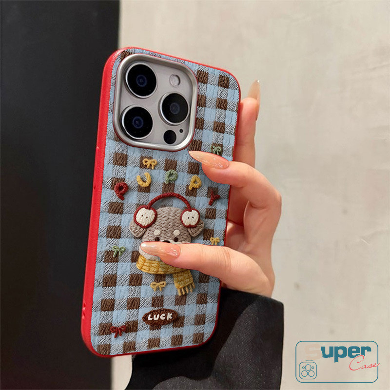 Ốp Lưng Cho Vivo Y19s Pro Y04 Y17s Y28 Y29 Y03 Y18 Y22s V29 Y27 Y02 Y29s Y12S Y22 Y17 Pro Y15 Y36 V27 Y20 V25 Hoạt Hình Thời Trang Chó Con Dễ Thương Kẻ Sọc Chữ Doodle Da Họa Tiết