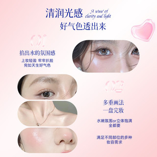 Kem đánh bóng nước Phấn má hồng đa năng Công dụng kép Màu mở rộng độ bóng cao Màu sắc làm sáng tự nhiên Bóng nước trong suốt