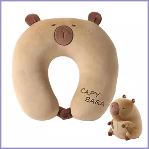Gối Du Lịch Cho Máy Bay 2 Trong 1 Capybara Sang Trọng Hỗ Trợ Ngủ Đệm Hình Chữ U Hỗ Trợ Cổ Du Lịch mueadsyvn