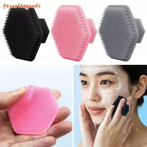 Máy chà sàn mặt FAVORITEGOODS, Bàn chải làm sạch da mặt bằng silicon không trượt, Chức năng Massage Mini tiện lợi Bàn chải tẩy tế bào chết làm sạch sâu Chăm sóc da mặt