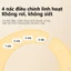 iiko Yếm Chống Nước Cho Bé Ăn Dặm Silicone Dễ Lau Chống Bẩn Có Túi Hứng Thức Ăn