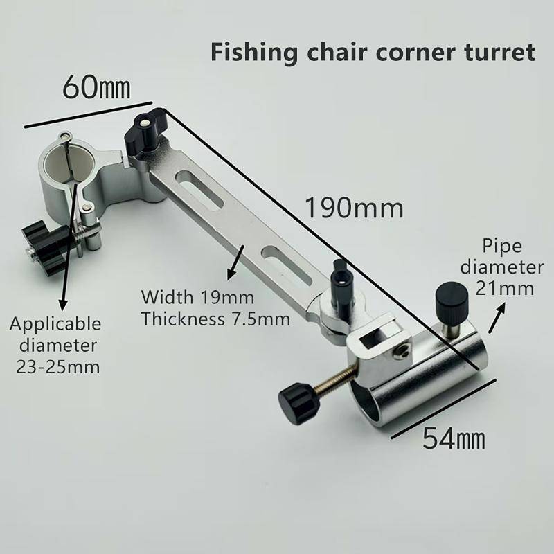 JINHF Ghế Câu Cá Hợp Kim Nhôm Có Thể Điều Chỉnh Với Xoay 360 Thanh Giá Đỡ Góc Gắn Lý Tưởng Cho Hồ Đại Dương Câu Cá HOT
