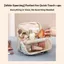 Túi trang điểm FAVORITEGOODS, Túi đựng đồ du lịch chăn bông đa chức năng, Túi đựng mỹ phẩm dung tích lớn bền bỉ