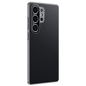 Ốp lưng mạ điện bằng da thật + PC cho Samsung Galaxy S26 S25 S24 Ultra S25 + S24 + Vỏ điện thoại chống sốc bảo vệ Camera