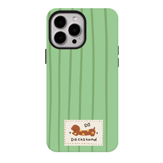 Ốp bảo vệ chân đế hình trái tim sọc xanh cho iPhone 11 12promax 13pro15pro 15promax 14 14promax 14promax 14pro 16 pro max 16 plus 17 17promax hai trong một