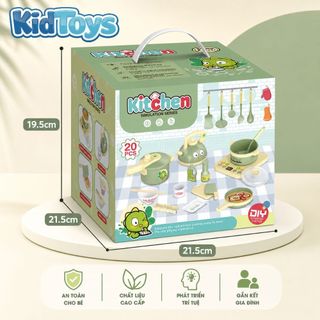 Bộ Đồ Chơi Nấu Ăn KidToys Có Đèn Nhạc - Mẫu Khủng Long Và Thỏ Tím Cho Bé Tập Làm Đầu Bếp