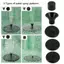 Luckyew 13CM máy bơm năng lượng mặt trời đài phun nước cho sân vườn ao đài phun nước ao máy bơm đài phun nước TQ