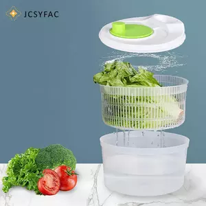 JCSYFAC Salad Spinner Máy Sấy Rau Trái Cây Thực Phẩm Thoát Nước Giỏ Khử Nước Qui Giặt Sấy Hướng Dẫn Sử Dụng Máy Ly Tâm Nhà Bếp Dụng Cụ Gia Dụng Mới