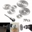 JCSYFAC 7 Đĩa Cắt Mandrel HSS Xoay Cưa Tròn Bộ Cắt Mới