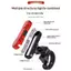 Đèn hậu xe đạp LED USB Đèn cảnh báo an toàn phía sau có thể sạc lại cho xe đạp ban đêm đô thị mới