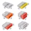 DAYBREAK 50 Đầu nối dây nhanh Mini, Tiếp xúc bằng đồng 2 / 3 / 4 / 5 cổng đẩy vào khối đầu cuối, Vỏ thép không gỉ Vỏ nhựa trong suốt Đầu nối dây điện