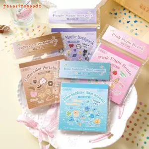 FAVORITEGOODS 24 tờ / bộ Nhãn dán móng tay, Nhãn dán cốc DIY hoạt hình, Đề can làm móng tay đa chức năng tự dính thời trang để trang trí móng tay nghệ thuật