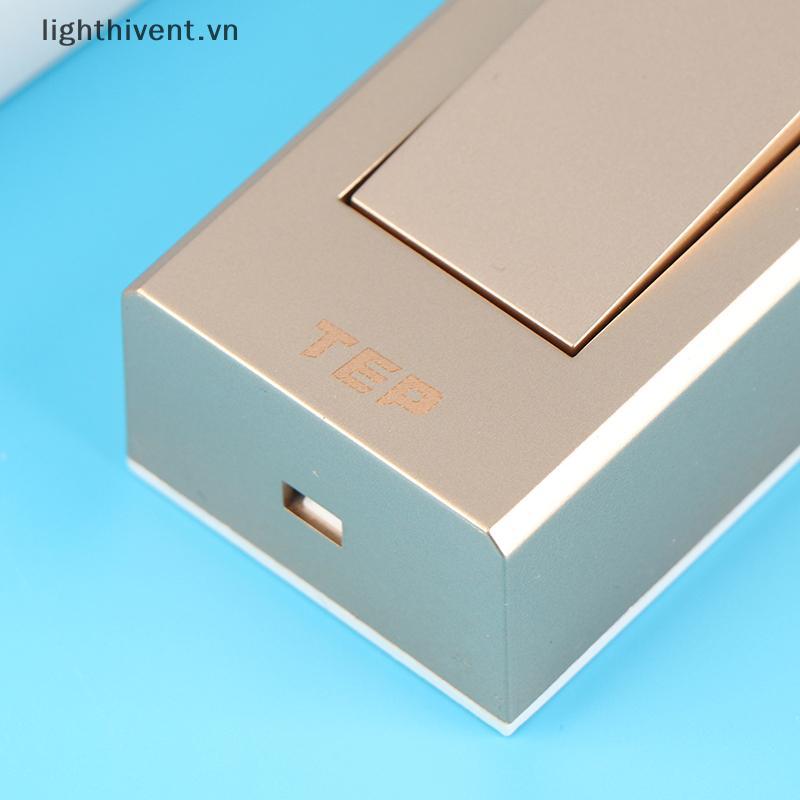 [lighthivent] 1Pc 1 Gang 2 Chiều Gắn Bề Mặt Công Tắc Dây Treo Lắp Đặt Đầu Giường Bật / Tắt Bảng Điều Khiển Đèn Tường (VN)