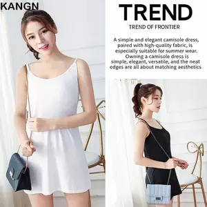 KANGN Mùa Hè Petticoat Underskirt, Plus Size Quần Lót Bên Trong Áo Vest Đầm, Áo Liền Mạch Mỏng Mỏng Cho Nữ