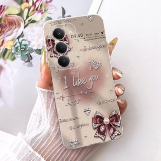 Dành Cho Xiaomi Redmi 15 4G Vỏ Mới Phong Cách Bướm Hoa Mềm Silicon Mỏng TPU Trong Suốt Ốp Lưng Cho Xiaomi Redmi 15 5G Vỏ Điện Thoại