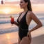 Dây đeo ngực giả ngọc trai nữ Thiết kế thanh lịch Trang trí tiệc bãi biển mùa hè