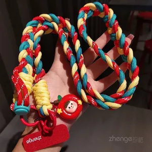 Phong cách mới Dây đeo điện thoại di động táo bạo có thể quay lại Màu sắc tương phản Cá tính Dây đeo vai dài Vỏ máy ảnh ngoài trời thời trang Mạnh mẽ 260519
