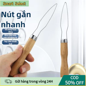 Cây Luồn Chỉ Khóa Kéo Và Khuy Áo - Bằng Thép Không Gỉ, Màu Gỗ Tự Nhiên