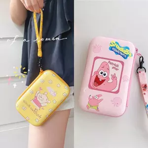 Dễ Thương Patrick Star Chống Thấm Nước Da PU Túi Bảo Quản Dữ Liệu Cáp Sạc Túi Đựng Mỹ Phẩm Đồng Xu Túi Đựng Tiền Mặt