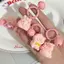 HFTOY Hoạt Hình Dễ Thương Lợn Hồng Móc Khóa Có Chuông Mặt Dây Chuyền Mô Hình Chú Heo Nhỏ Vòng Chìa Khóa Trang Sức Quà Tặng Phụ Kiện Trang Trí Trẻ Em Quà Tặng ~