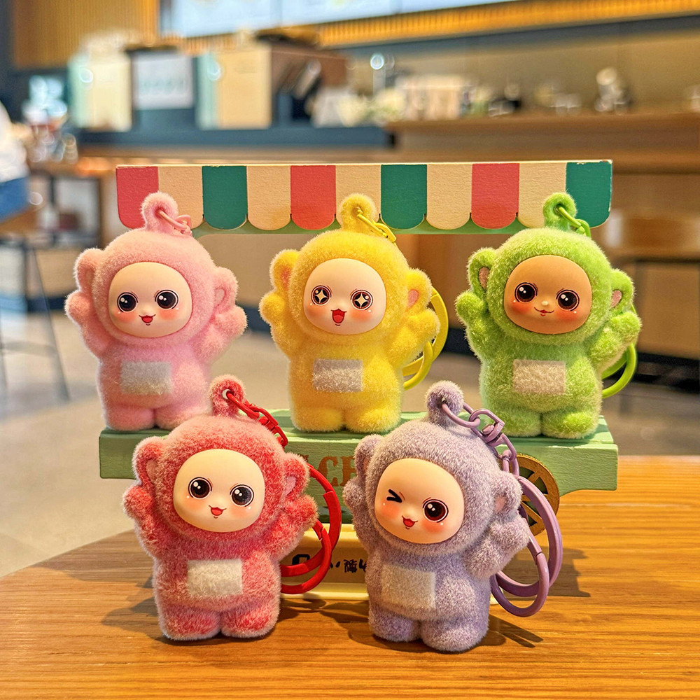 Anime Teletubbies Móc Khóa Mặt Dây Chuyền Đổ Xô Túi Búp Bê Treo Mặt Dây Chuyền Đồ Trang Trí Gửi Bạn Gái Móc Khóa Quà Tặng