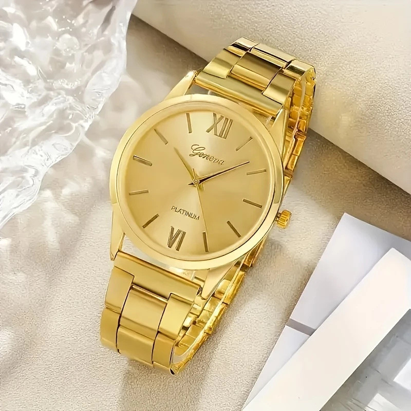 Đồng hồ thạch anh số La Mã cổ điển Đồng hồ đeo tay bằng thép cấp Đồng hồ kinh doanh phù hợp 25.12.9