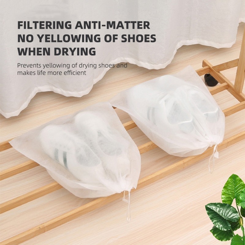 M7 Set 10 Túi Đựng Giày Đa Năng Vải Không Dệt, Miệng Dây Rút Tiện Lợi MALAN