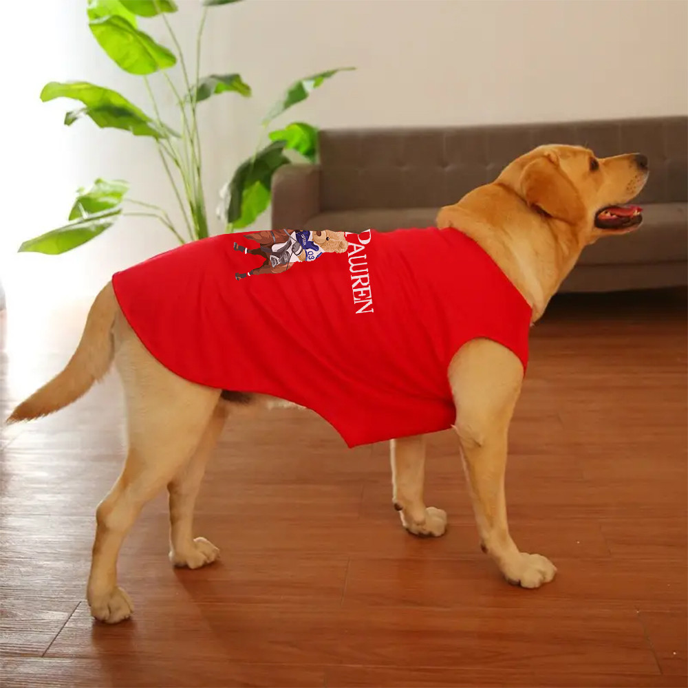 Áo ba lỗ lớn 3XL-6XL, in hình Mickey, Tom, Jerry, Vải thoải mái, Chống nắng, Khả năng thở và khả năng giặt máy, Thích hợp cho tất cả các giống chó lớn.