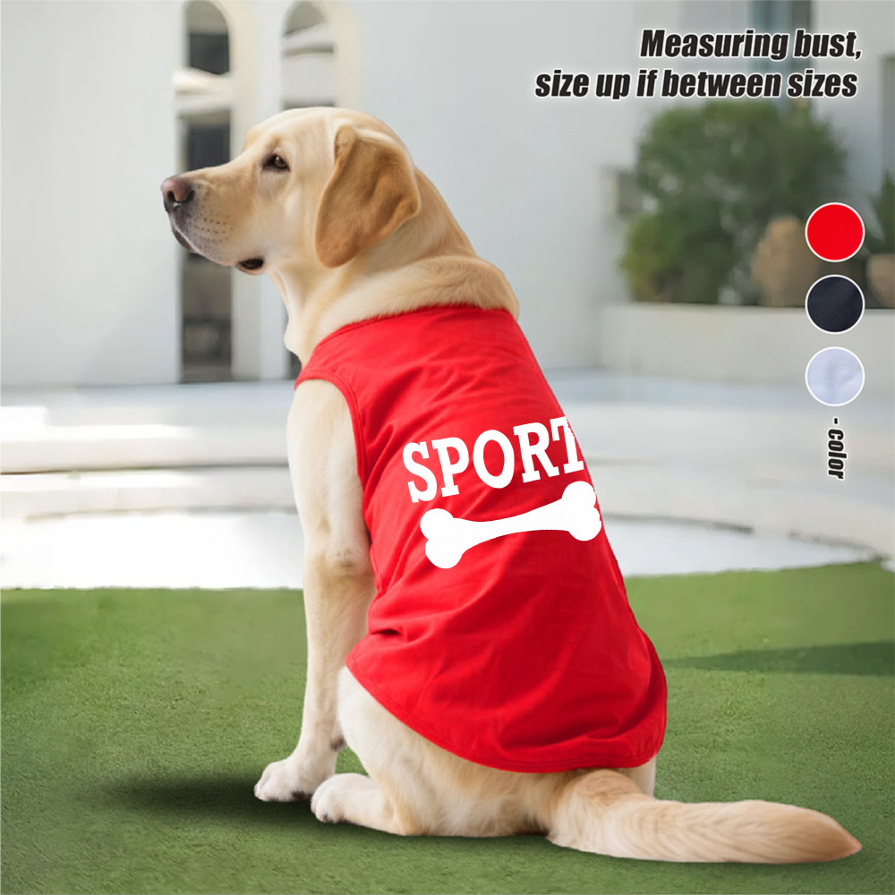 Áo vest chó lớn 3XL-6XL, thiết kế in hình hợp thời trang và sáng tạo, Vải thoải mái, Chống nắng, Khả năng thở và khả năng giặt máy Thích hợp cho tất cả các giống chó lớn.