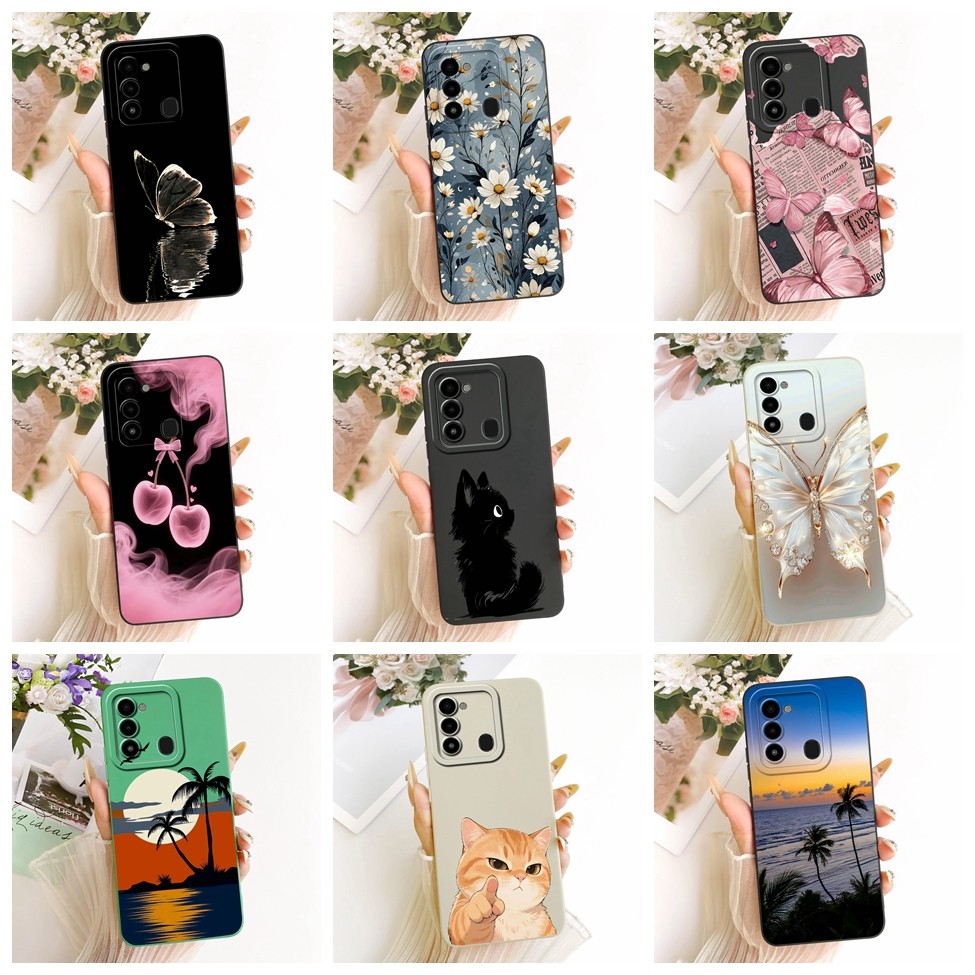 Tecno KG5k KG5j KG5n Vỏ Tecno Spark 8C Vỏ hoạt hình thời trang Vỏ điện thoại silicon vẽ ngộ nghĩnh dễ thương Techno Spark 8C