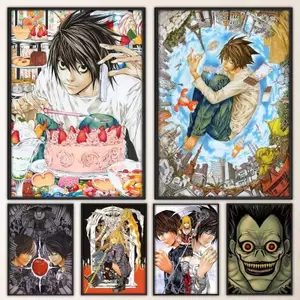 Hot Anime Death Note Poster Lạ Mắt Poster Dán Tường Cho Phòng Khách Thanh Tranh Trang Trí Cổ Điển